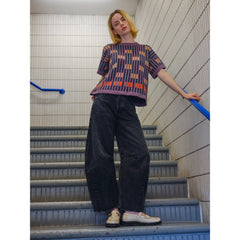 The Endery Tee, Bauhaus, Rhodolite, Lavender/Gold/Orange/Black