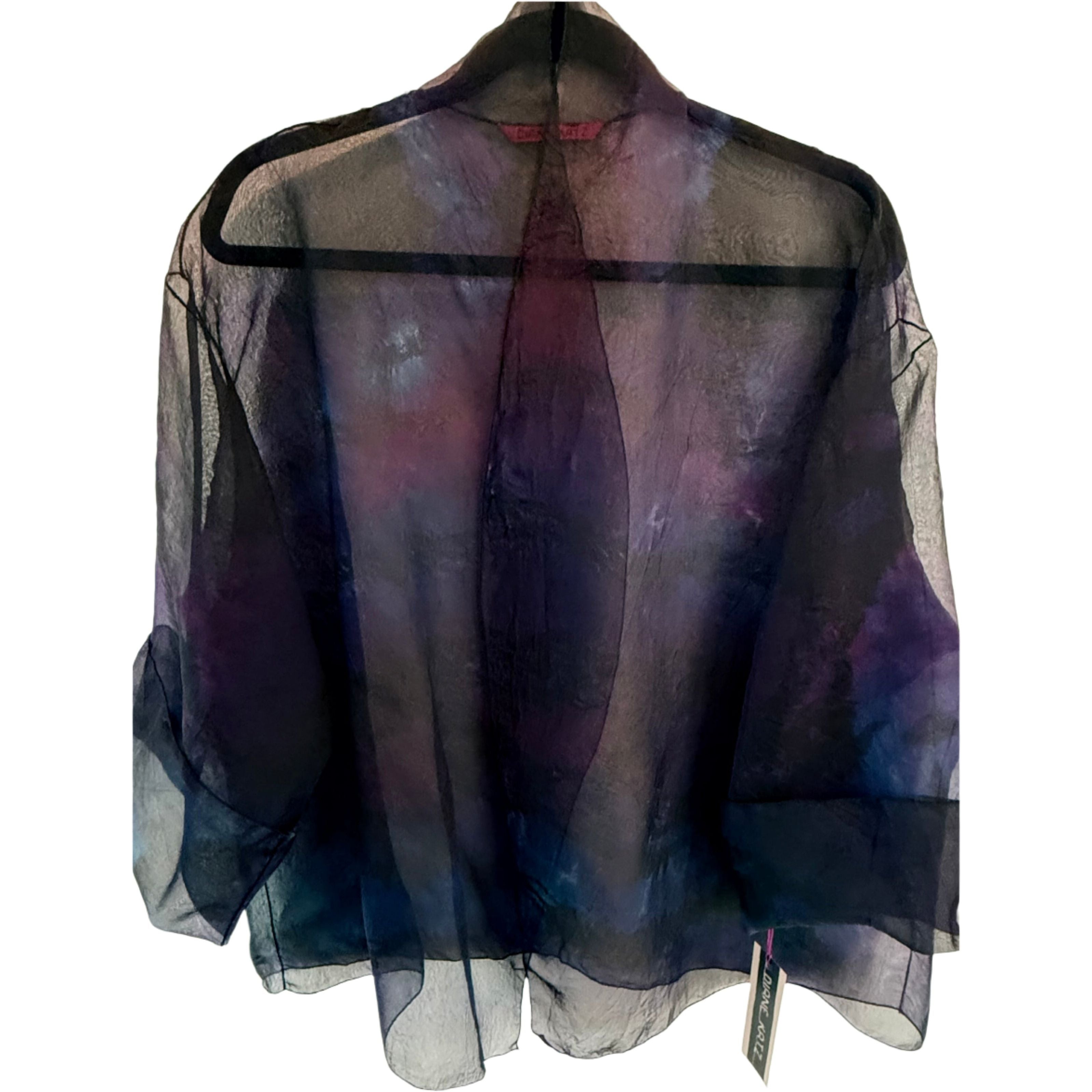 Diane Katz Designs Jacket, Organza, Deep Purples, L
