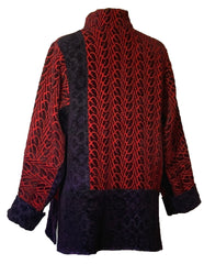 Joyce Wilkerson Prima Jacket, Scarlet/Deep Purple, S