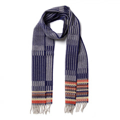 Wallace Sewell Scarf, Bothy, Sapphire