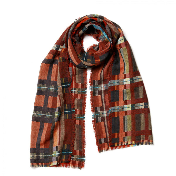 Wallace Sewell Scarf, Sedge, Scorch