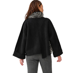 Mara Gibbucci Jacket, Kimono, Black/White S/M, M/L & L/XL