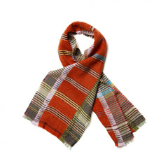 Wallace Sewell Scarf, Fen, Tangerine