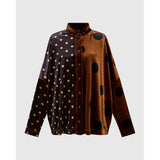 Alembika Shirt, Velvet, Amber/Black XS/S & S/M