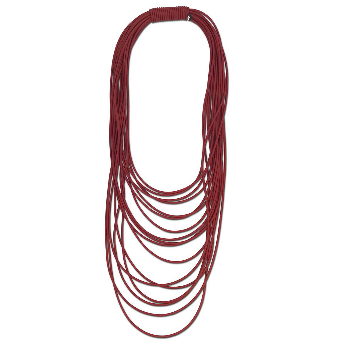 Frank Ideas Necklace, Spaghetti Multi-Strand, Red