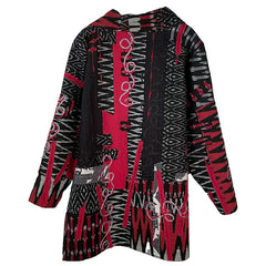 Diane Prekup Tunic, Black/Red Ikat, S/M