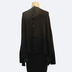 Dress To Kill Top, Crop Mock, Brown/Black, O/S