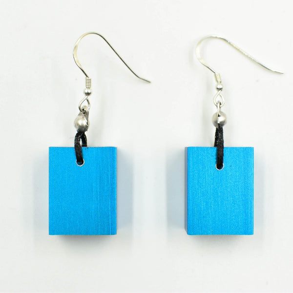 Christina Brampti Earrings, Cube, Turquoise