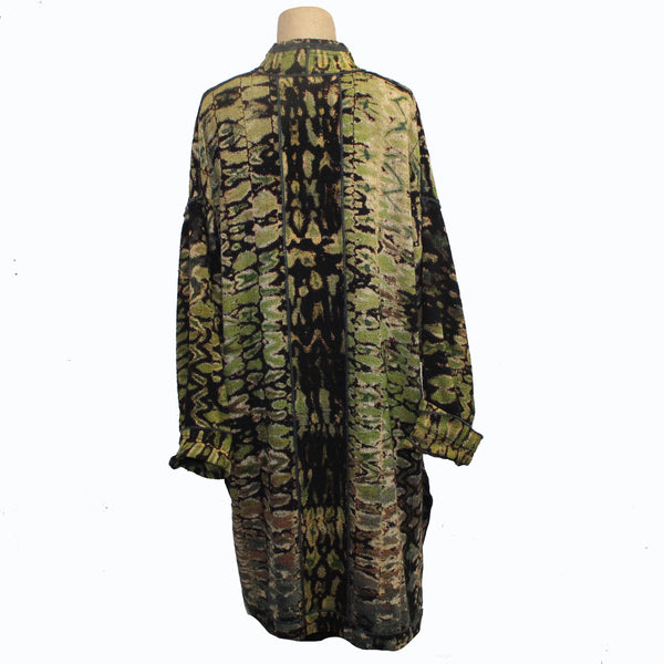 Judith Bird Coat, Shibori, Urban Moss, L
