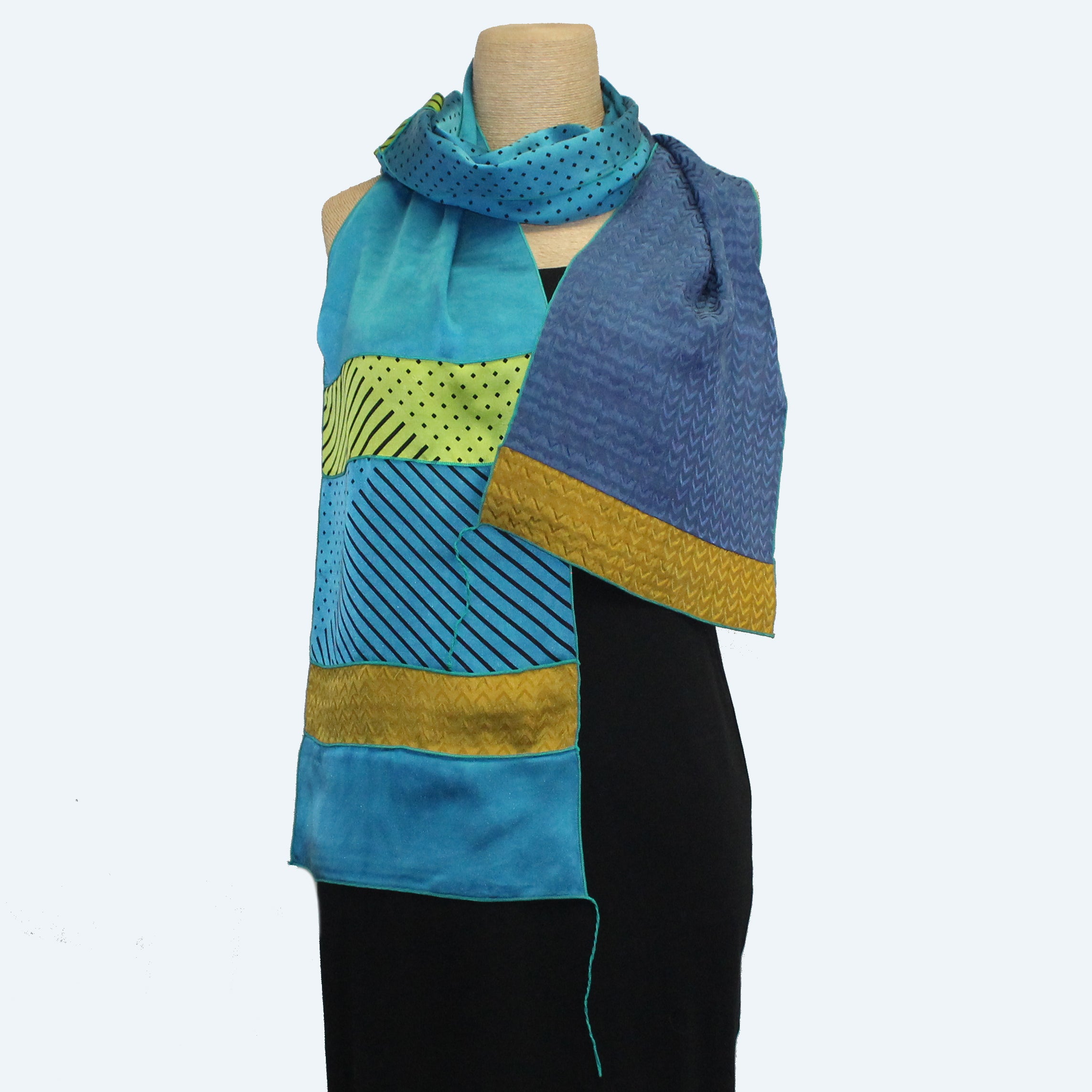 Judith Bird Scarf, SilkSingles, Northern Lights
