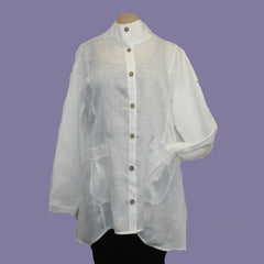 Marla Duran Shirt, Swing, White, M