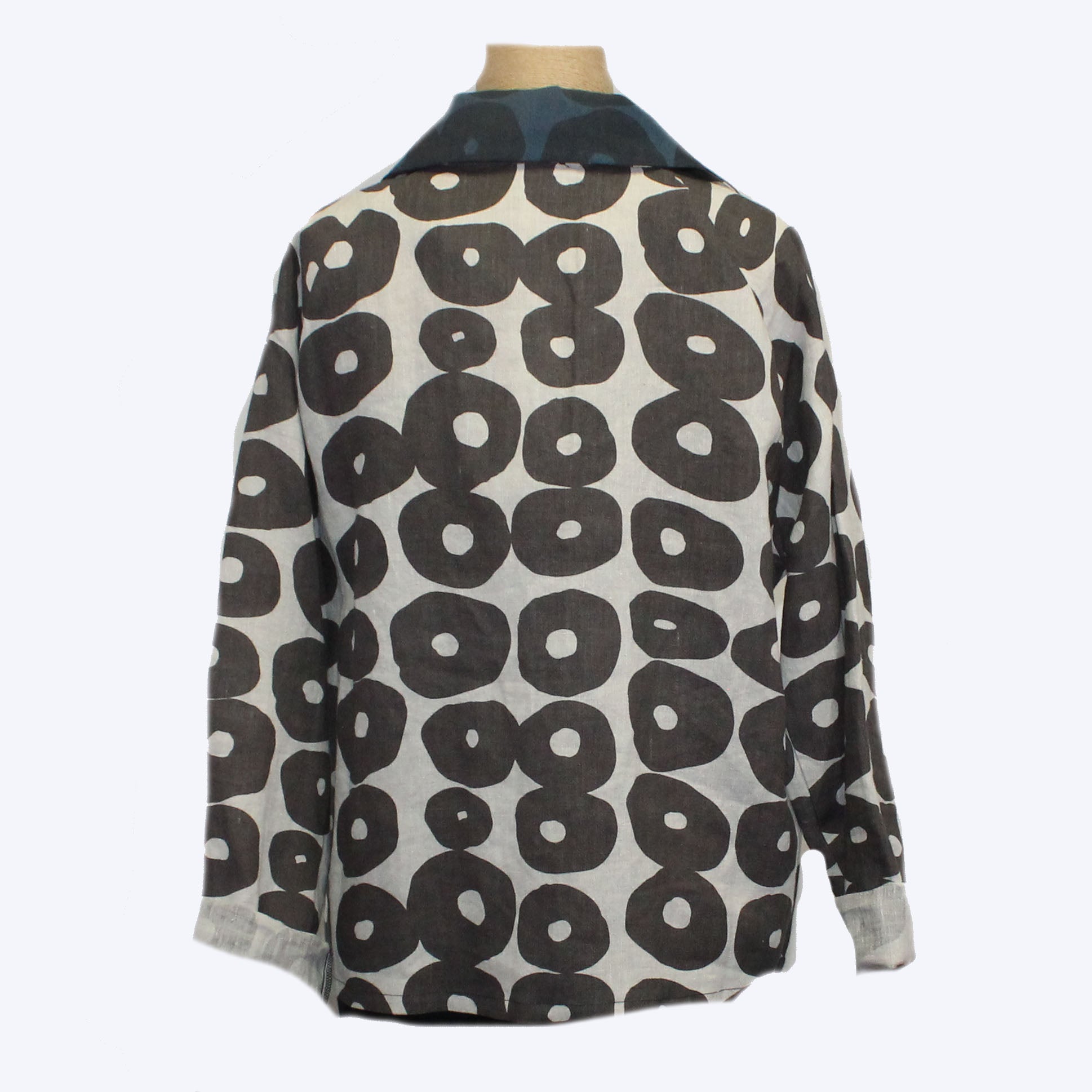 Marla Duran Jacket, Circles, Ivory/Taupe, XS