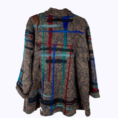 Maggy Pavlou Jacket, Taupe/Multi-Color, L/XL