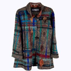 Maggy Pavlou Jacket, Taupe/Multi-Color, L/XL