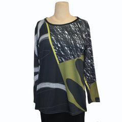 Andrea Geer Boxy Pullover, Quad Green L