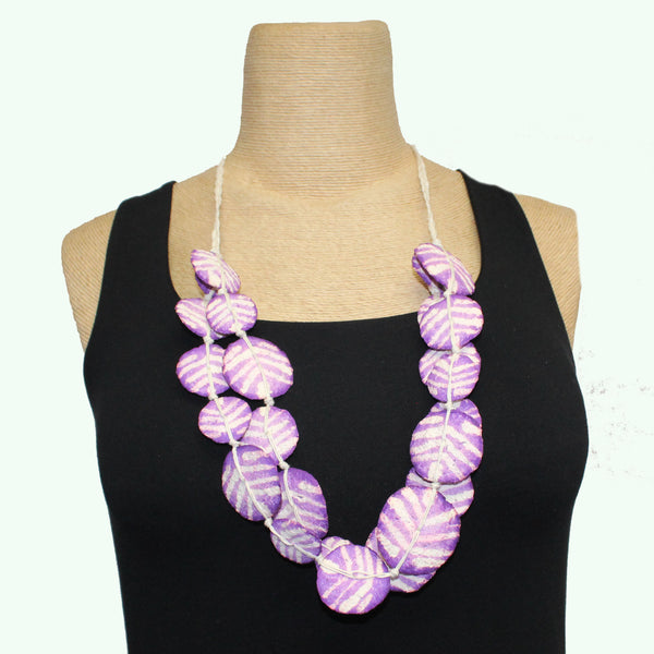 Begona Rentero Necklace, Navajo, Ultra Violet/White