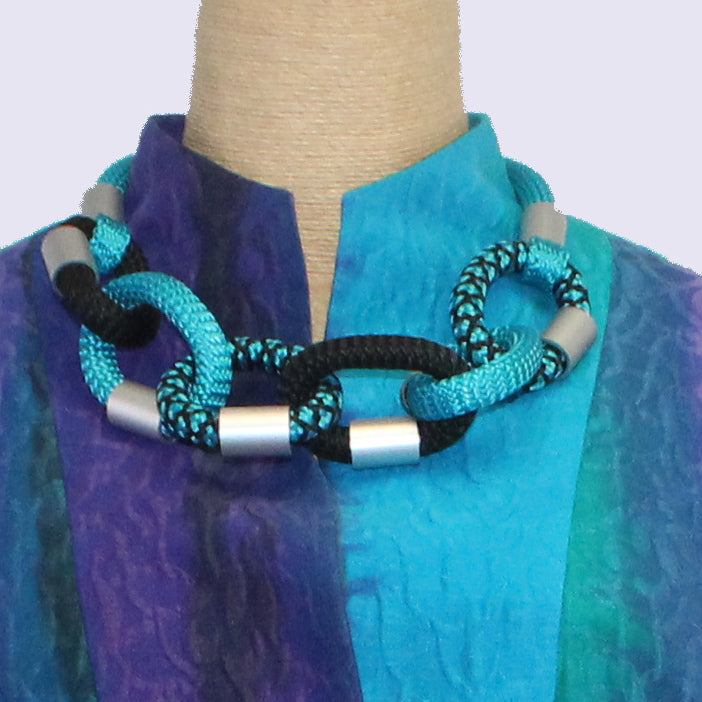 Christina Brampti Necklace, Loops, Turquoise