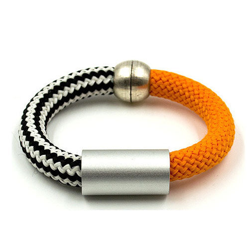Christina Brampti Bracelet, Orange/Black & White