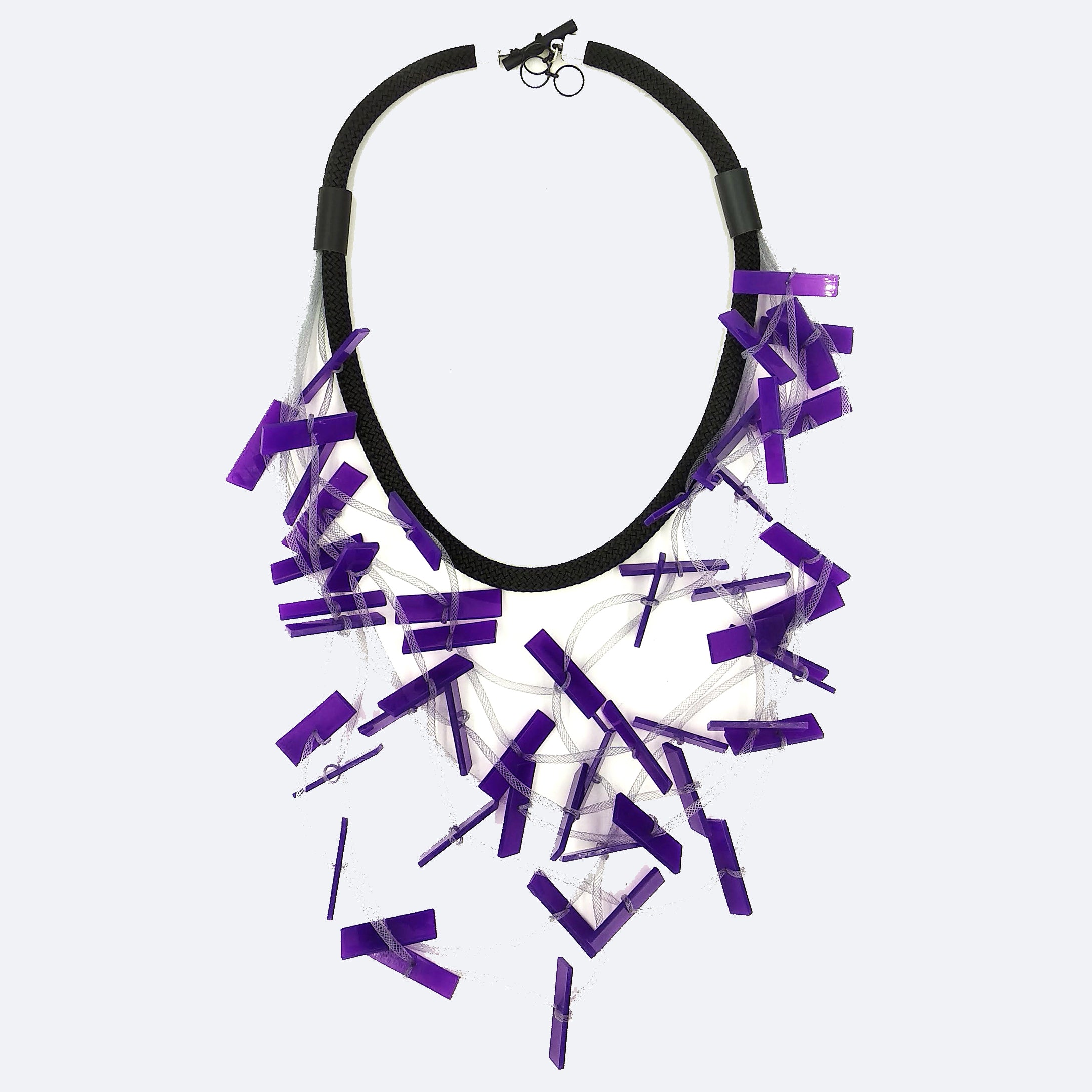 Christina Brampti Necklace, Purple Bars