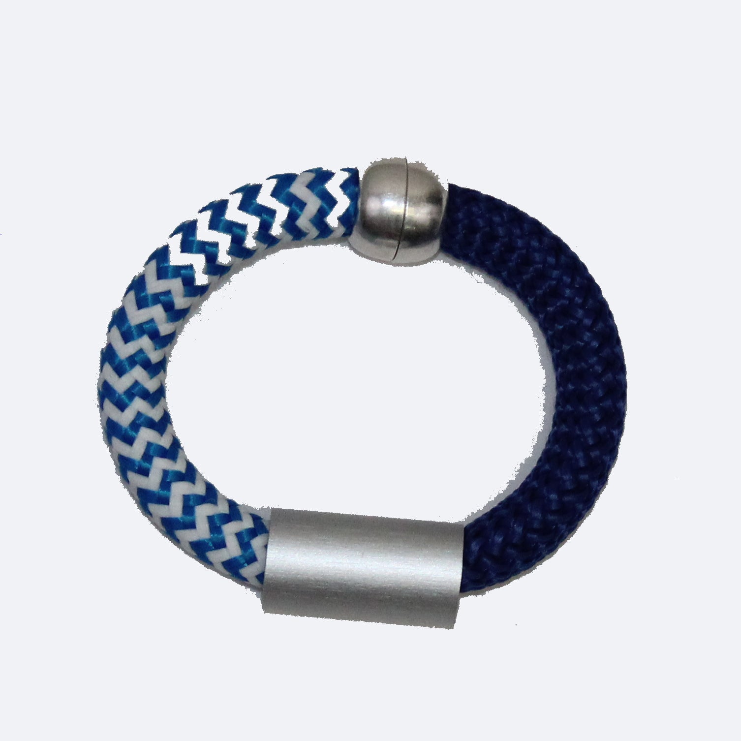 Christina Brampti Bracelet, Blue, Blue & White Herringbone