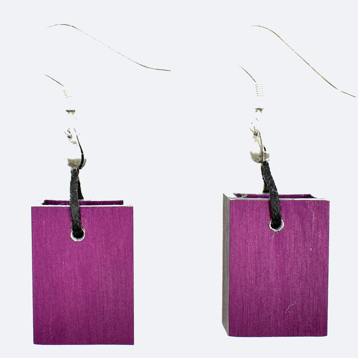 Christina Brampti Earrings, Cube, Purple