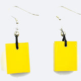 Christina Brampti Earrings, Cube, Yellow