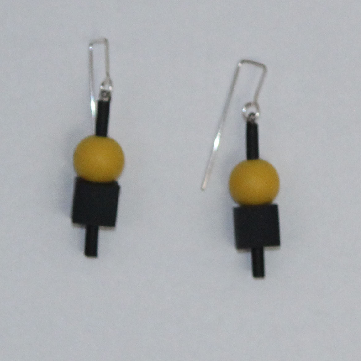 Frank Ideas Earrings, Jello, Yellow/Black