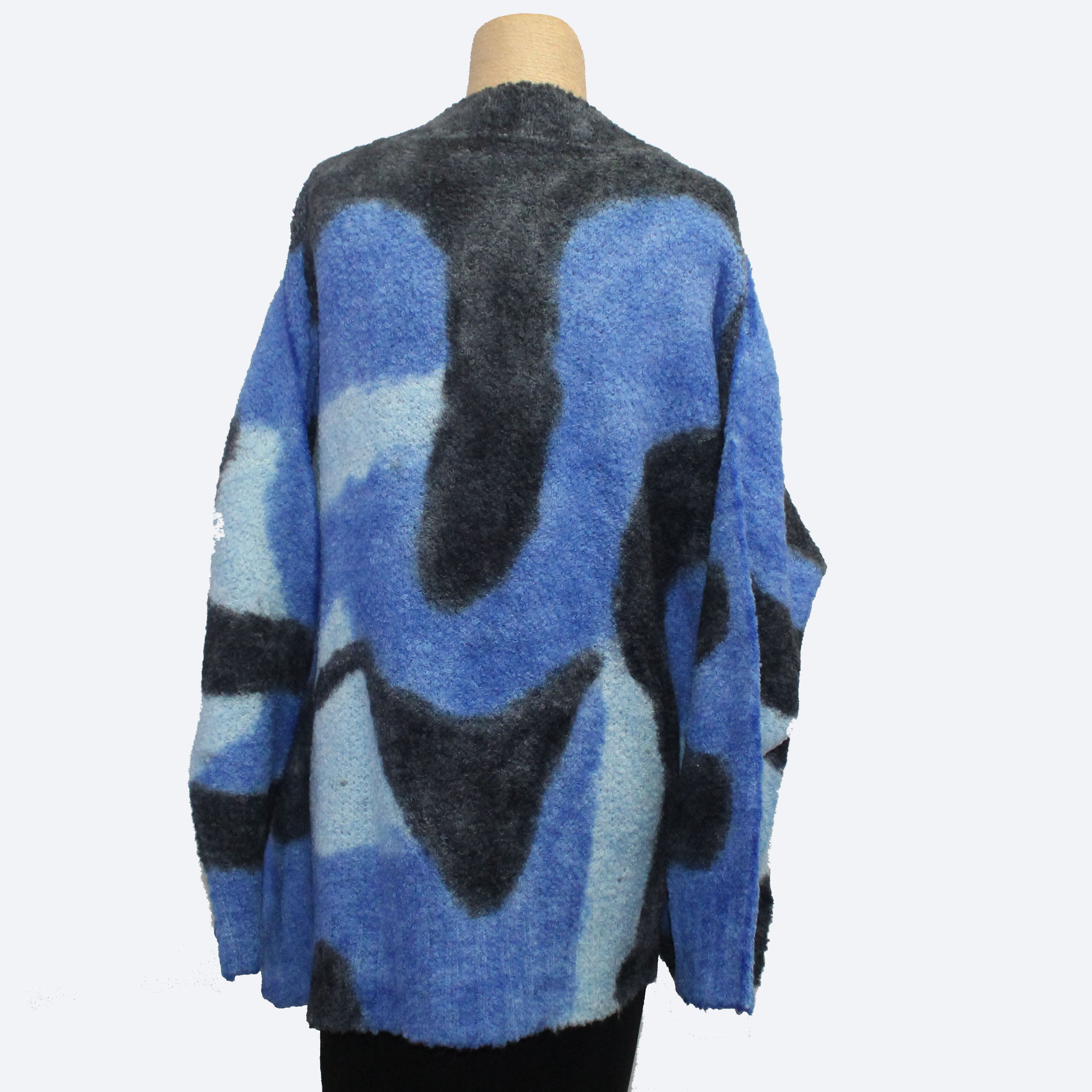 Iridium Sweater, Hand Painted, Blue Cloud, OS