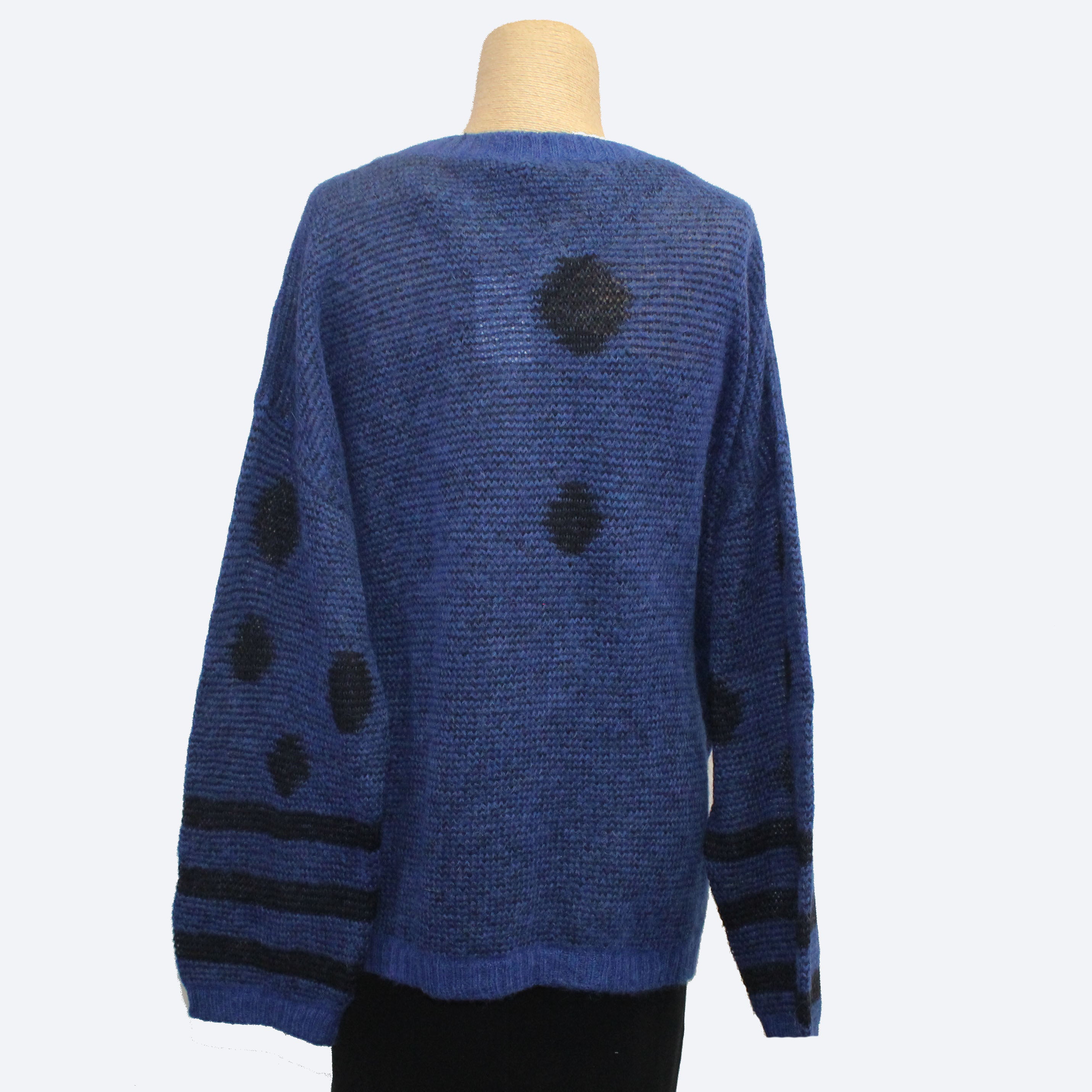 Iridium Sweater, Dot, Sapphire/Black, OS