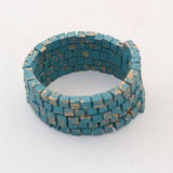 Jianhui London Bracelet, Snake, Teal/Gold