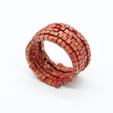 Jianhui London Bracelet, Snake, Red/Gold