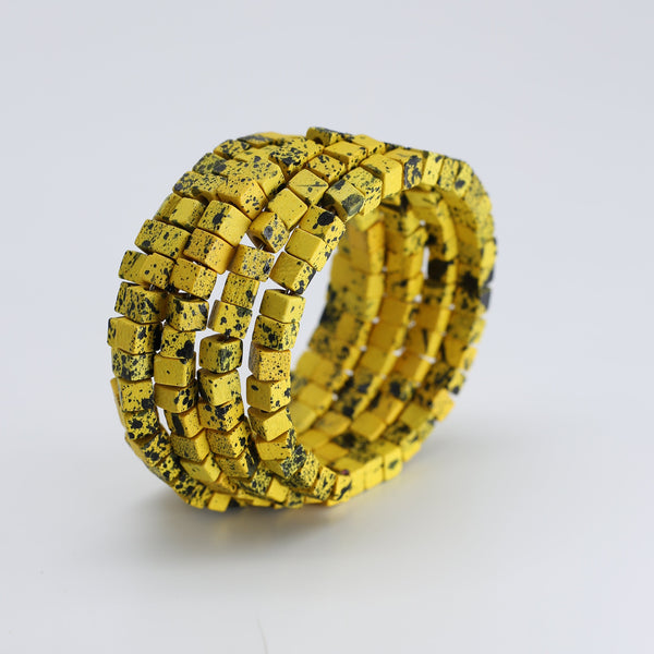 Jianhui London Bracelet, Snake, Yellow/Black