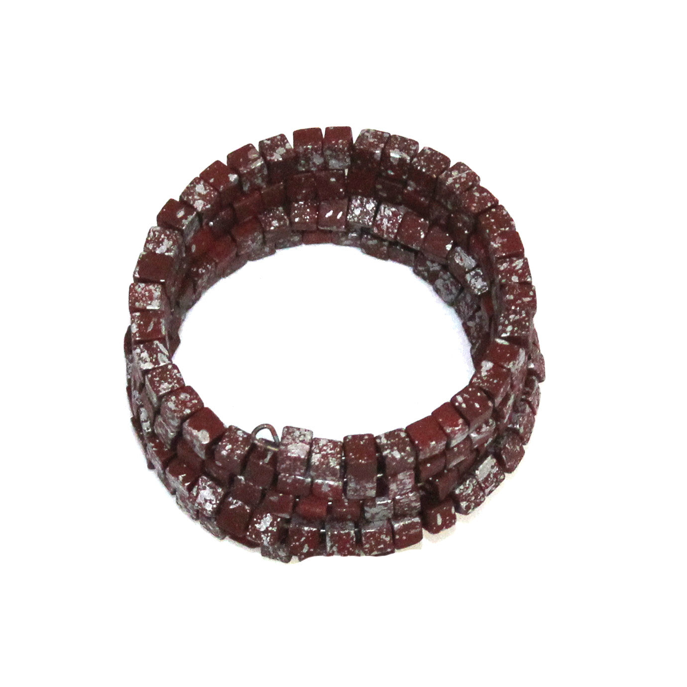 Jianhui London Bracelet, Snake, Brick/Silver