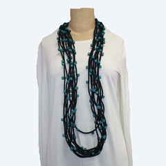 Jianhui London Necklace, Cubes, Turquoise