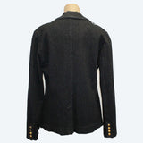 Kaziuki Jacket, Black Denim/White, S/M