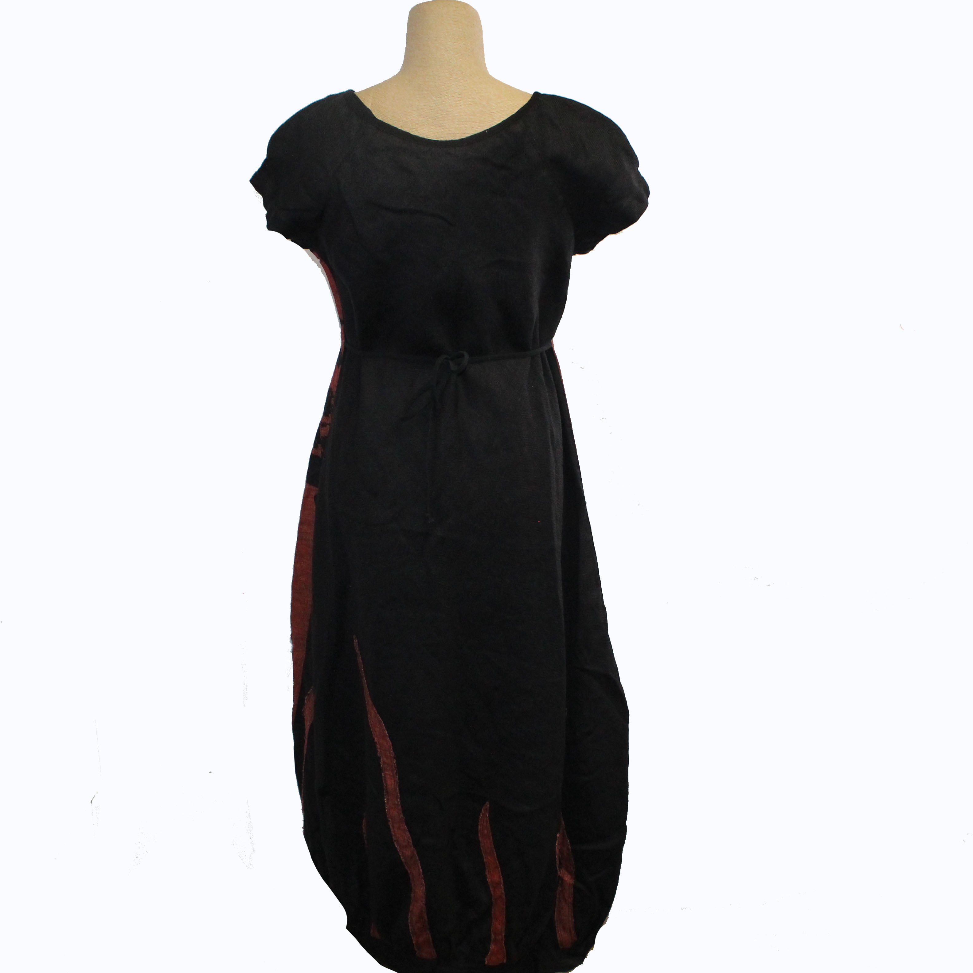 Mara Gibbucci Dress, Copper/Black M