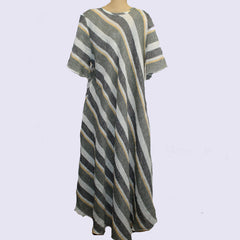 Mastro Moda Dress, Honey/White/Grey, XL