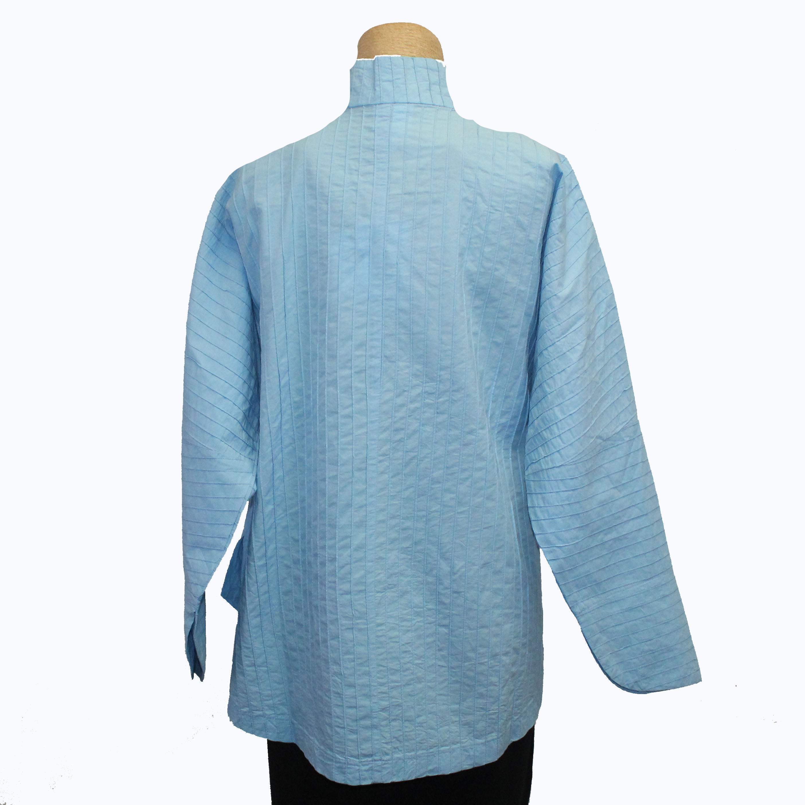 M Square Shirt, Circular Pintuck, Sky Blue L & XL