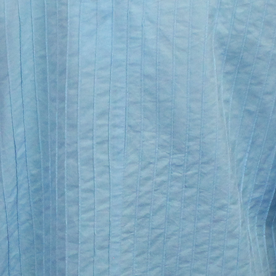 M Square Shirt, Circular Pintuck, Sky Blue L & XL