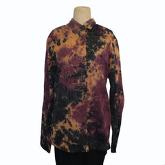 M Square Shirt, Proper, Marble, Purple/Teal/Tan L/XL