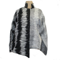 M Square Shirt, Point, Black/White  XL