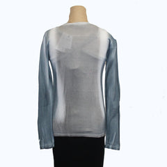 Melarosa Pullover, Reflections, Steel Blue/Soft Grey/White M