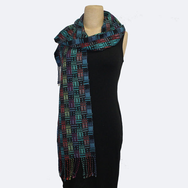 Muffy Young Scarf, Allegro-Vibrant, Aqua