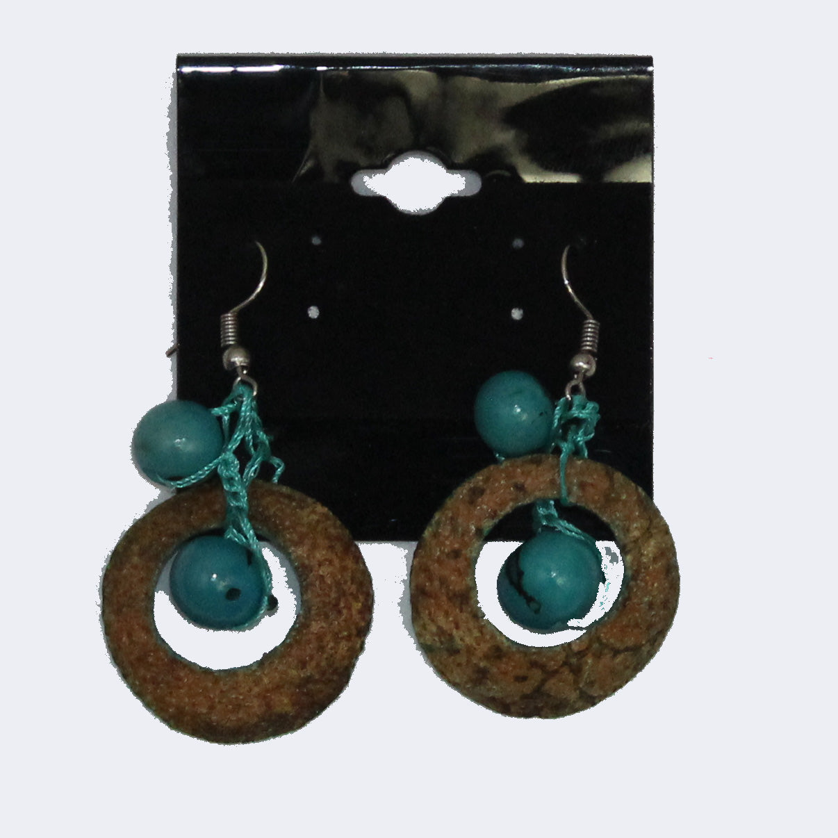 Lula Castillo Earrings, Citrus Peel Acai, Turquoise