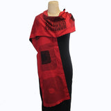 Nuno Scarf, Narrow, Stain, Red/Black