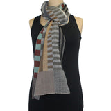 Nuno Shawl, Half Size, Prime Stripes, Brown/Beige