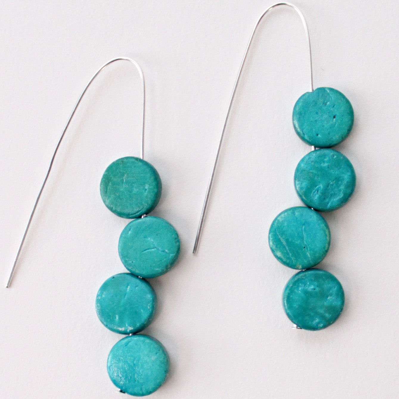 Sylca Designs Earrings, Eva Dangle, Turquoise