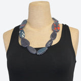 Sylca Designs Necklace, Navy Marbled