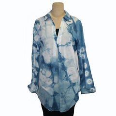 Tamaryn Design Pullover, V-Neck, Blue/White, M