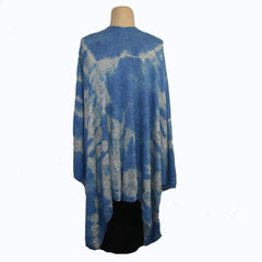 Teri Jo Summer Wrap, Sky Clouds, Blue/Soft White, OS